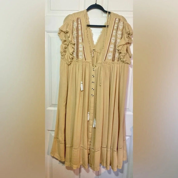 Free People Garbanzo Bean Midi Dress- Size Medium - Picture 2 of 7